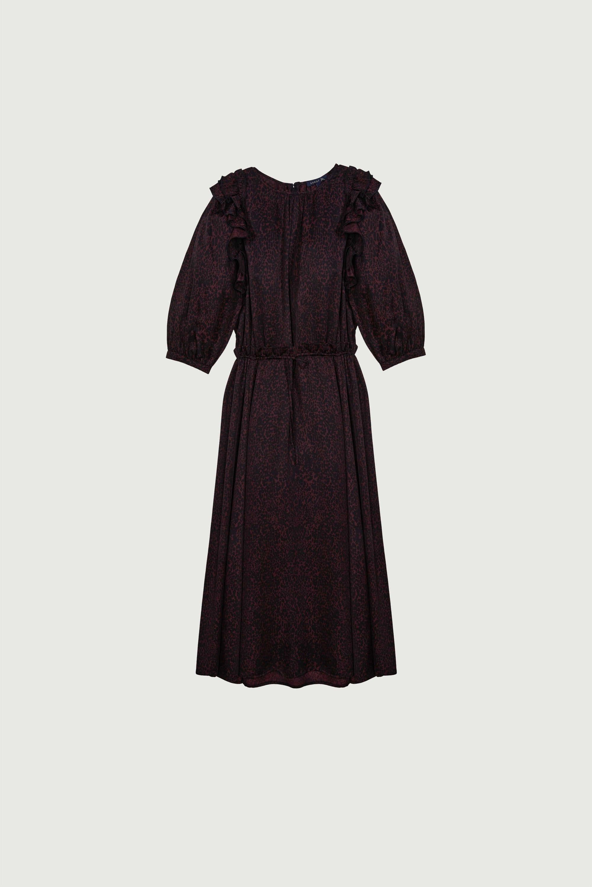 NOIR/PRUNE _ Robe Oxalys - Noir & prune