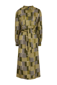 KAKI/ECRU ROBE CHAINE & TRAME PHILOMENE