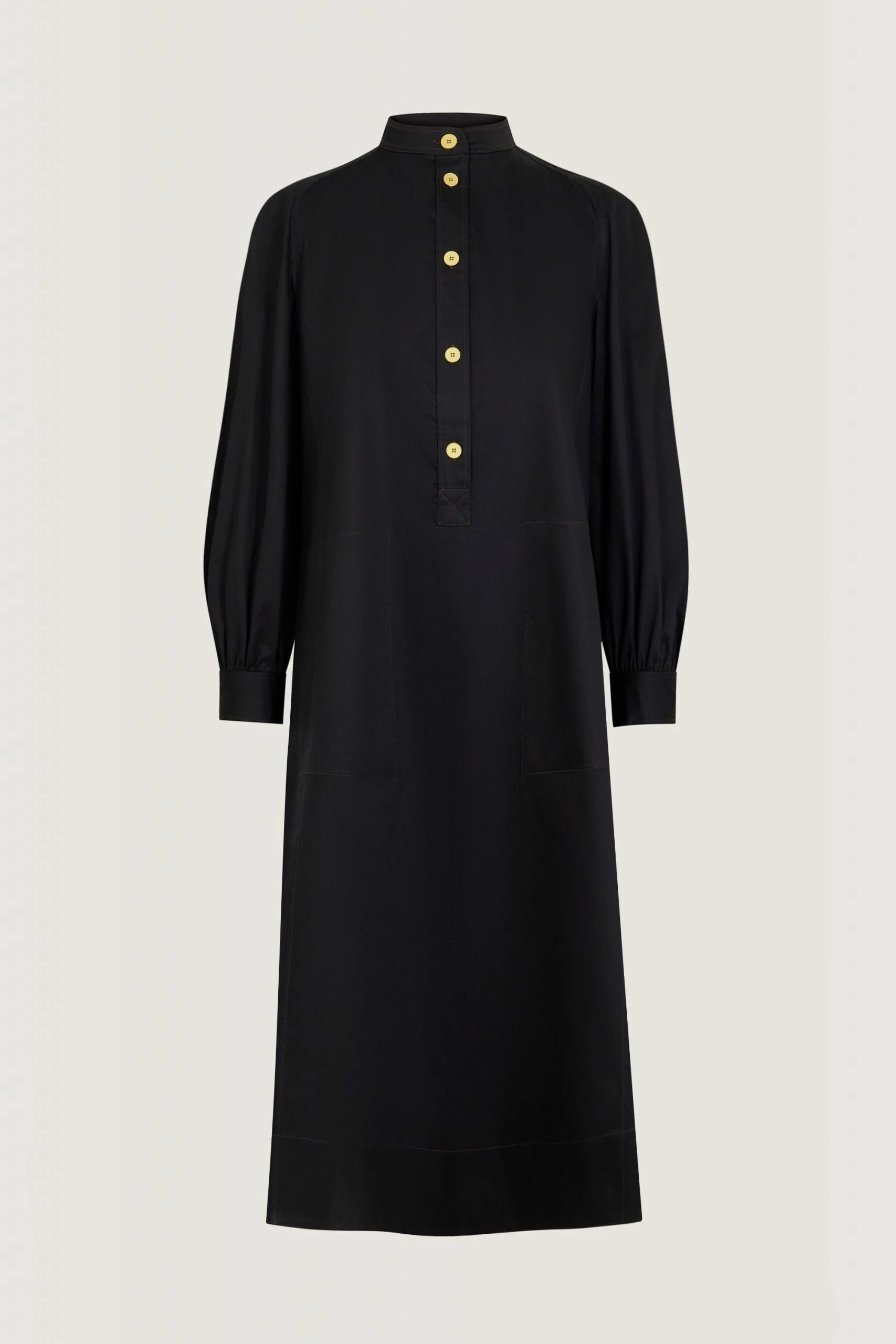 NOIR _ Robe Sixtine en coton - Noir