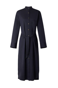 NAVY ROBE CHAINE & TRAME AKIKO