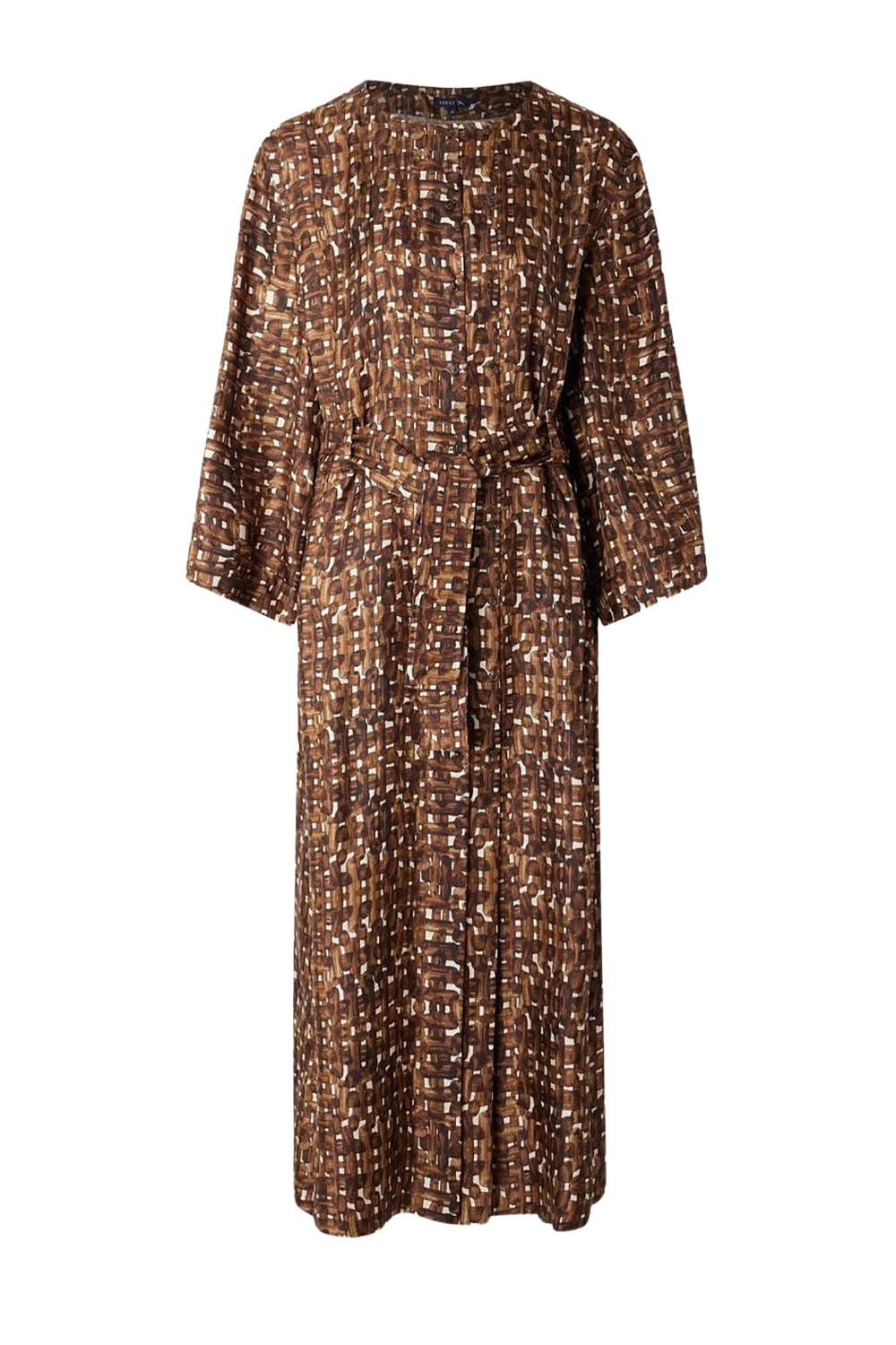 CHARBON/ECRU ROBE CHAINE & TRAME URUGUAY