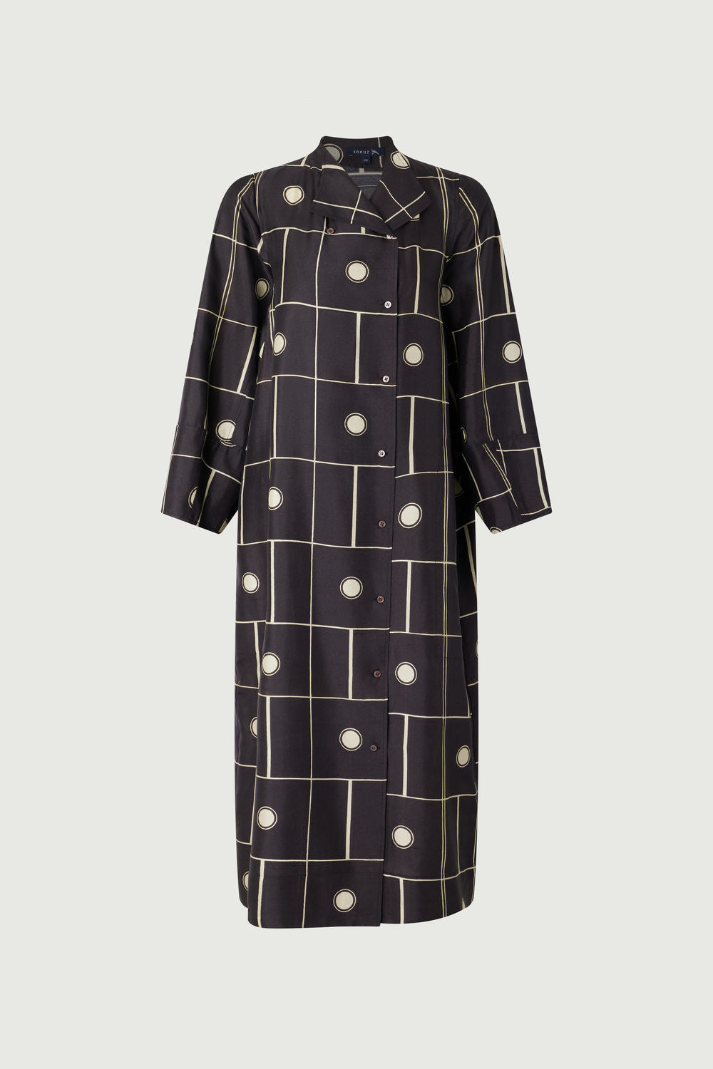 NOIR/ECRU ROBE CHAINE & TRAME BANDORA
