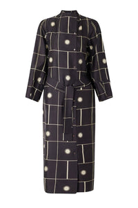 NOIR/ECRU ROBE CHAINE & TRAME BANDORA