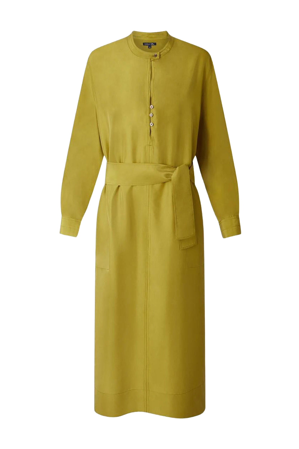 Cabourg midi dress in silk - Absinthe