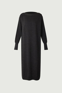 GRIS ANTHRACITE ROBE TRICOT CLEA