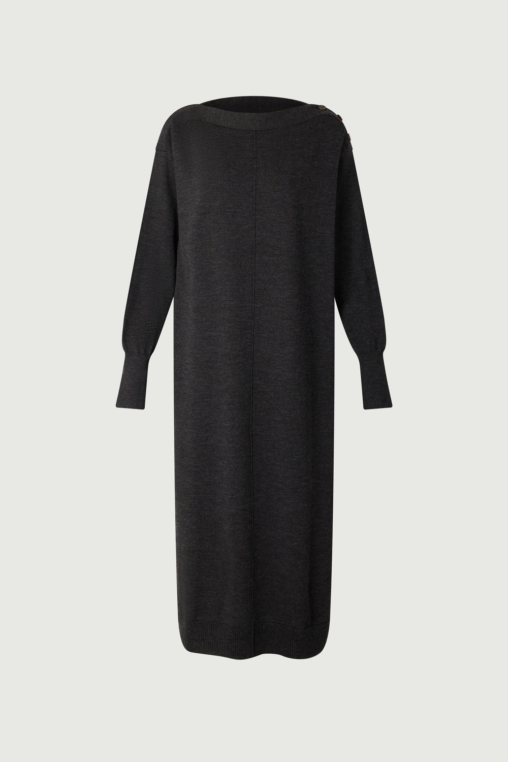 GRIS ANTHRACITE ROBE TRICOT CLEA