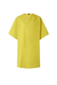 Delight cotton short dress - Lemon yellow