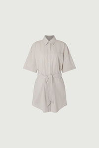 GRIS CLAIR/ECRU ROBE CHAINE & TRAME DAHLIA