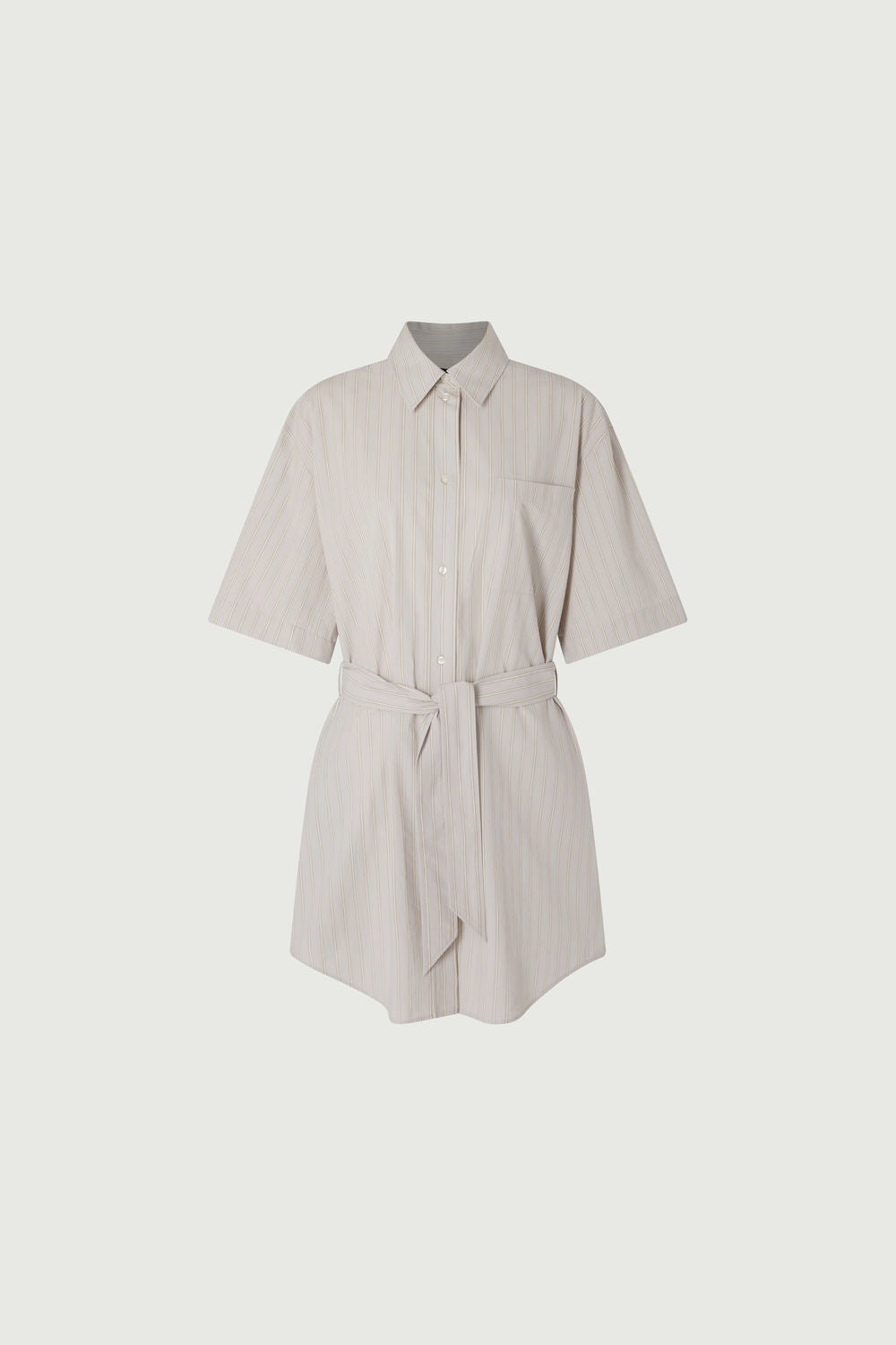 GRIS CLAIR/ECRU ROBE CHAINE & TRAME DAHLIA
