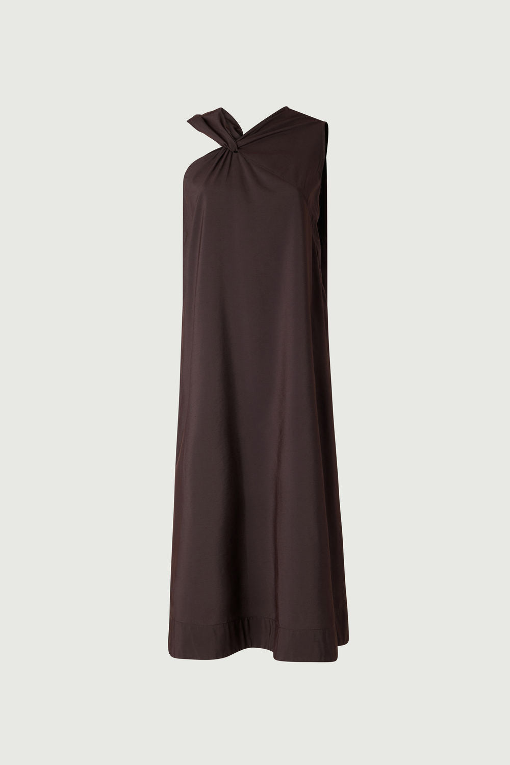 MARRON FONCE ROBE CHAINE & TRAME EMNA