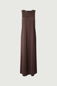 MARRON ROBE JERSEY DELIA