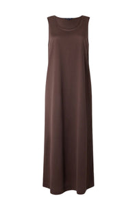 Delia cotton maxi dress - Brown