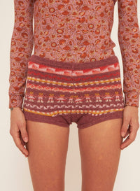 Mini-short en Alpaga Roberto - Pink