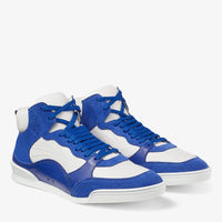 Sneakers Rob en cuir - Neon Blue & White