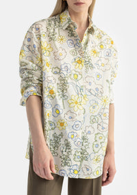 Roche oversize floral shirt - Bright Millefleur