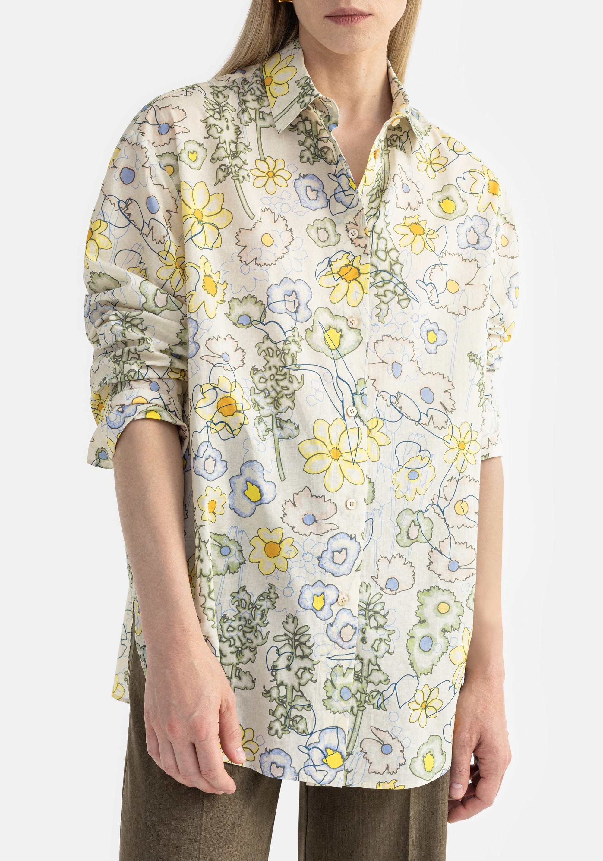Roche oversize floral shirt - Bright Millefleur