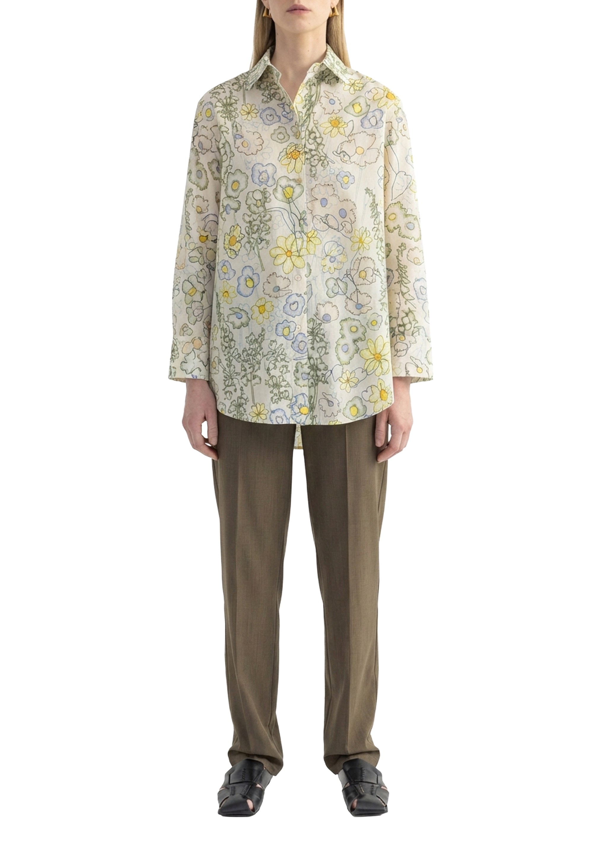 Roche oversize floral shirt - Bright Millefleur