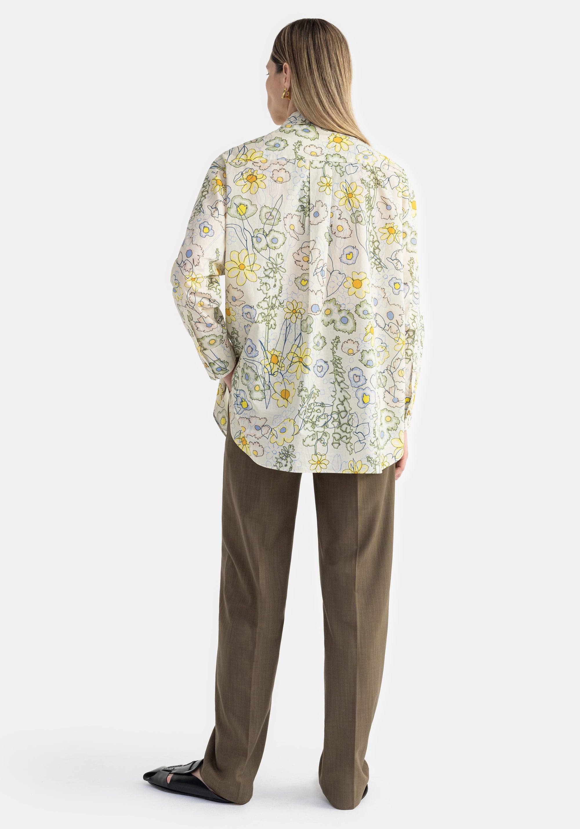 Roche oversize floral shirt - Bright Millefleur