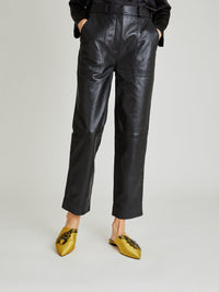 13qty DÉJÀ VU 190€ / Chaussons Rocio brodés - Black
