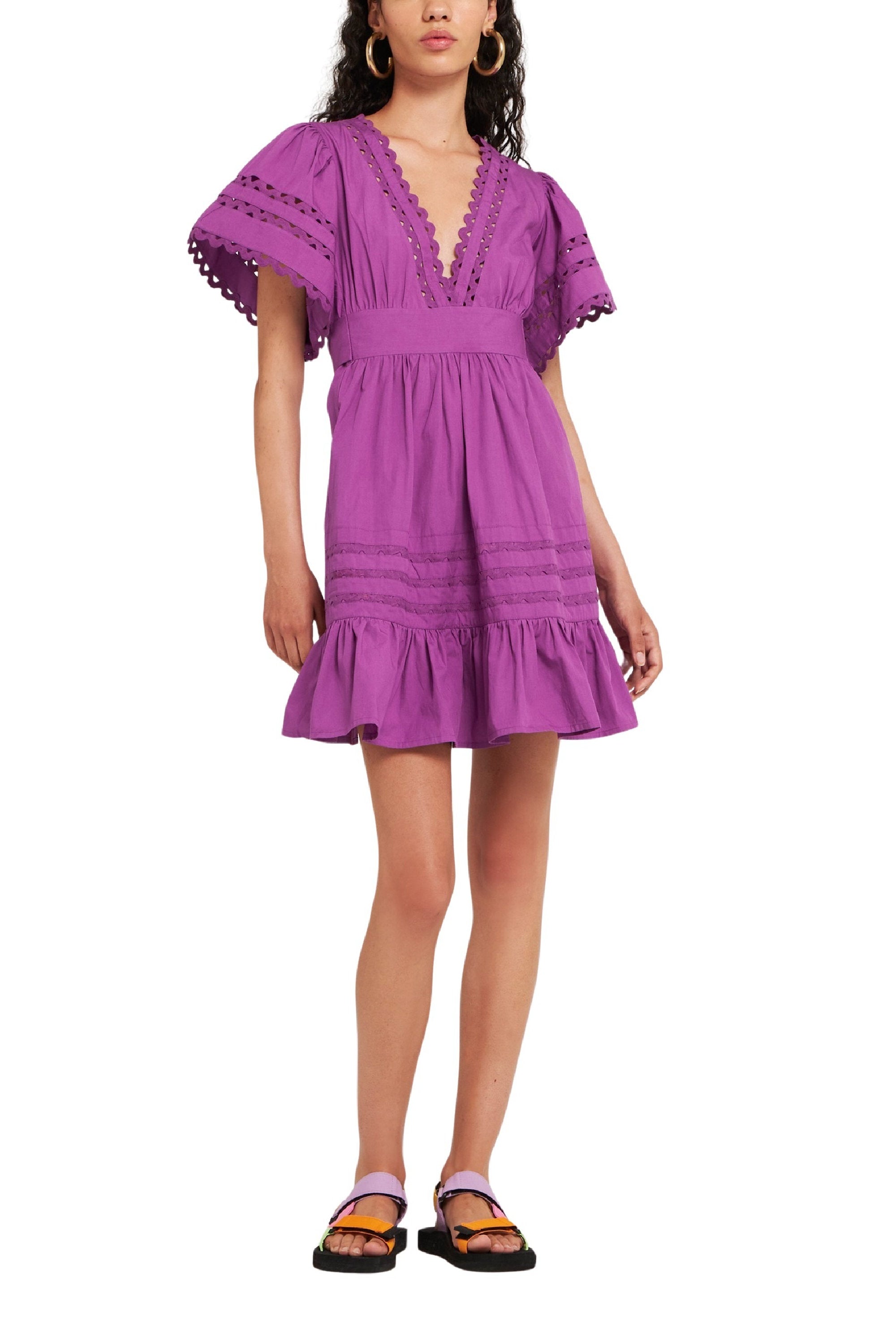 PURPLE RODA MINIDRESS