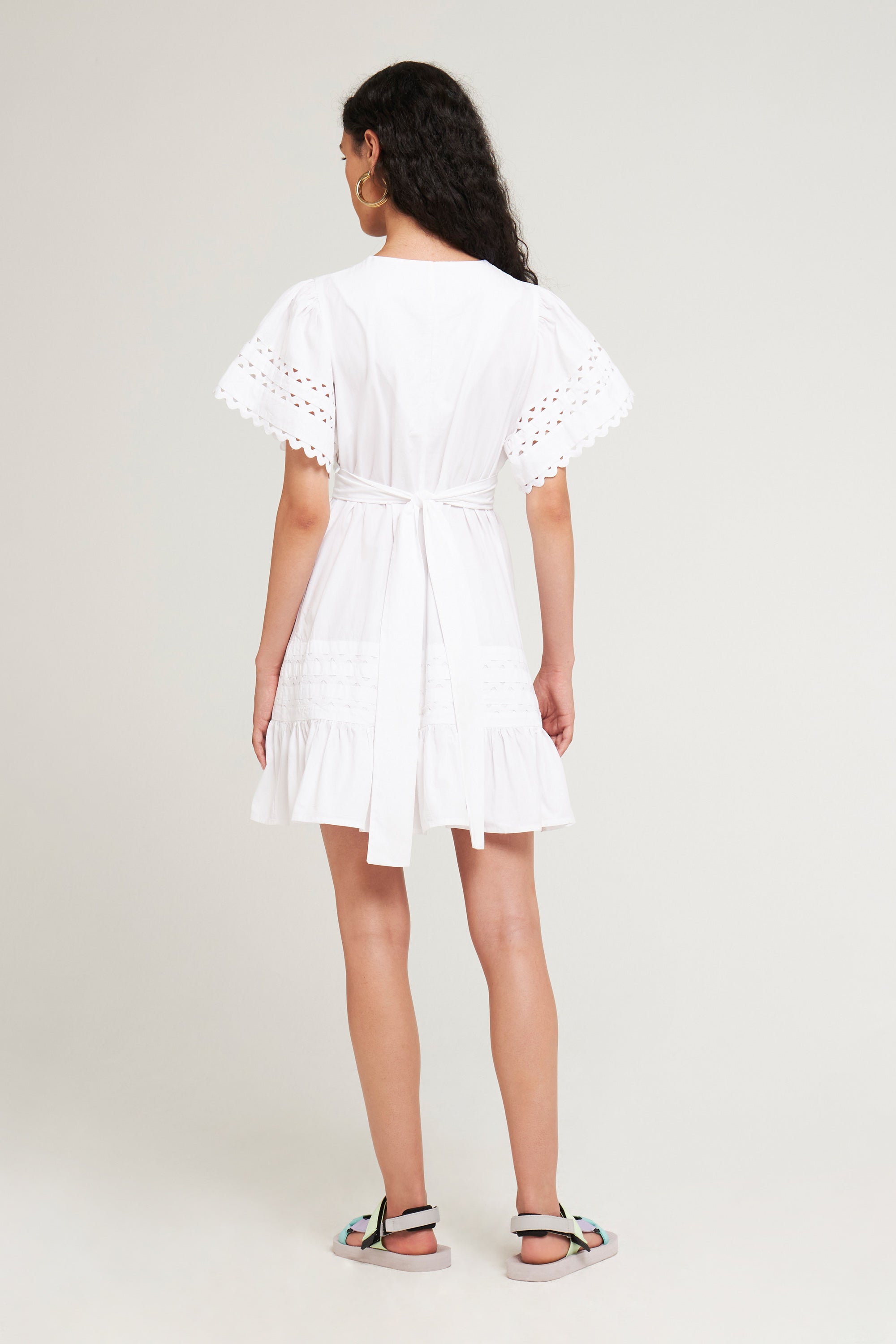 WHITE RODA MINIDRESS