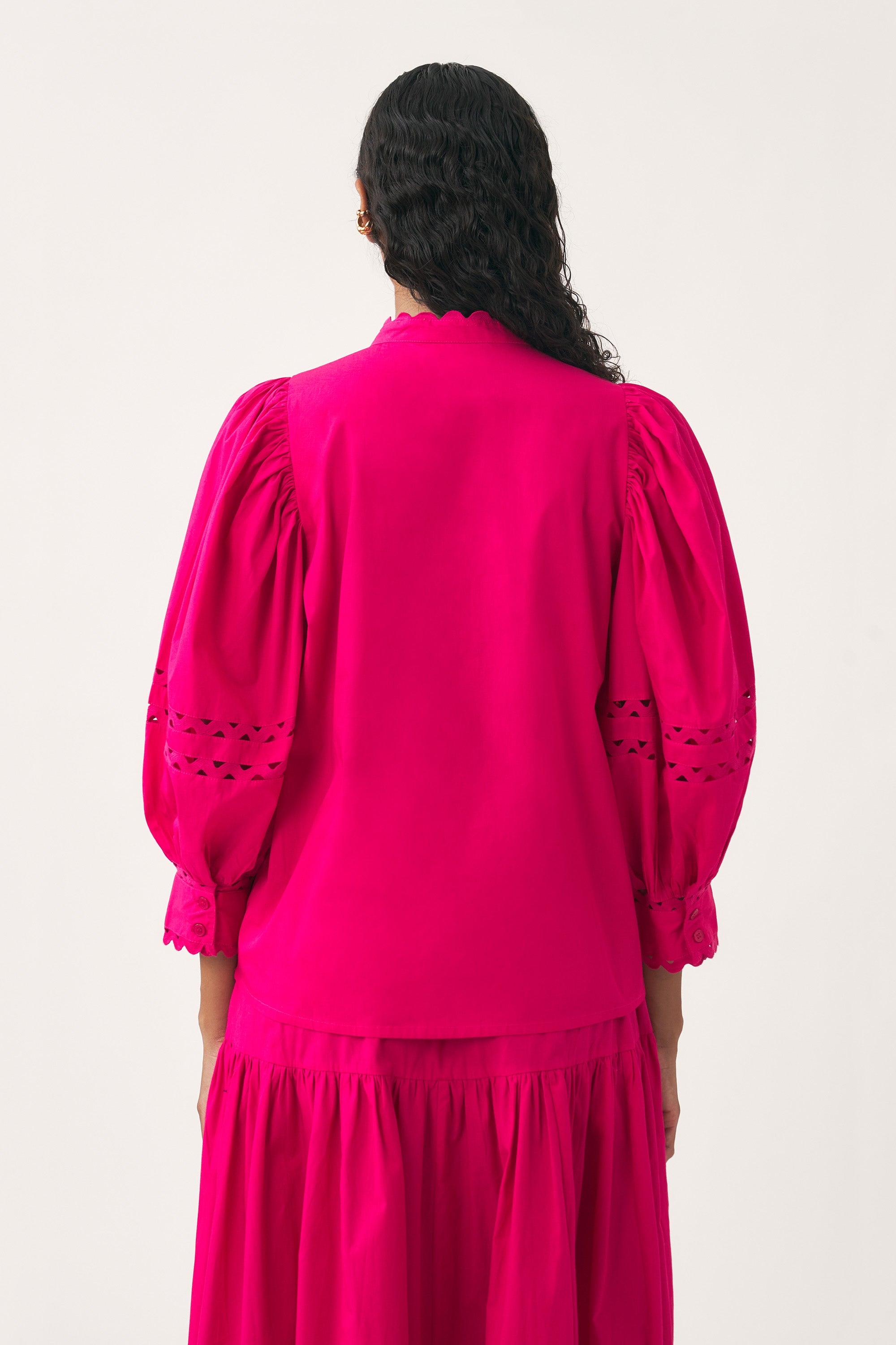 FUSHIA RODO BLOUSE