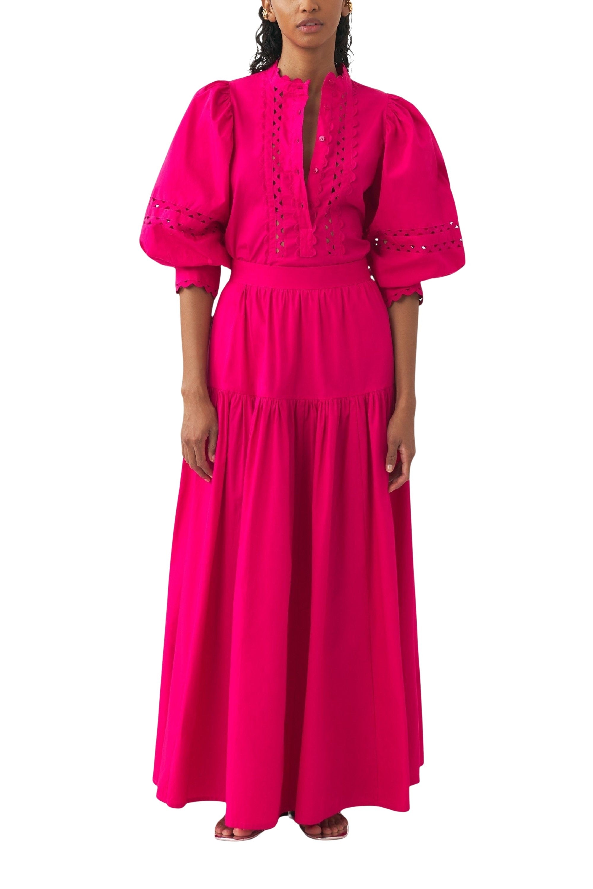 FUSHIA RODO BLOUSE