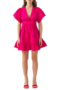 Robe courte Rodo - Fushia
