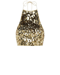 Top sans manches à sequins - Gold
