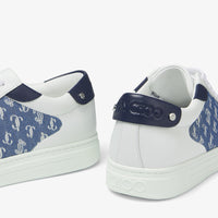 Sneakers Rome basses JC en cuir - Denim, Navy & White