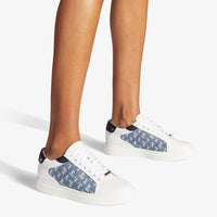 Sneakers Rome basses JC en cuir - Denim, Navy & White
