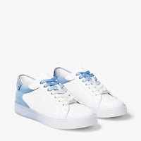 Sneakers Rome basses en cuir - White & Smoky Blue
