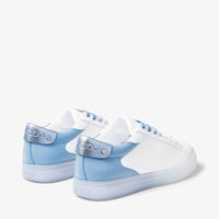 Sneakers Rome basses en cuir - White & Smoky Blue