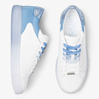 Sneakers Rome basses en cuir - White & Smoky Blue