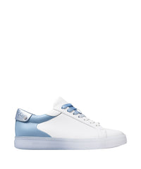 Sneakers Rome basses en cuir - White & Smoky Blue