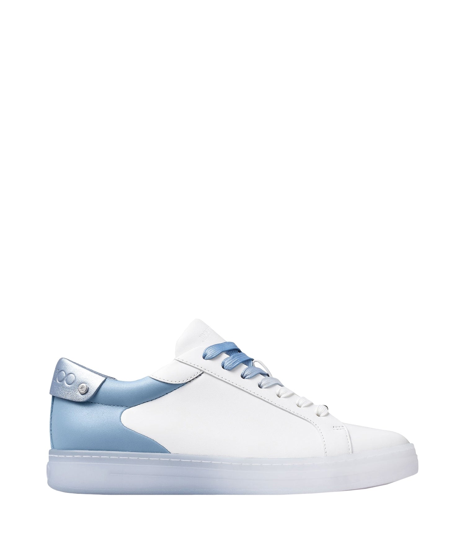Sneakers Rome basses en cuir - White & Smoky Blue