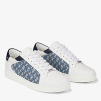 Rome JC low leather trainers - Denim, Navy & White
