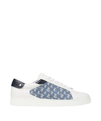 Rome JC low leather trainers - Denim, Navy & White