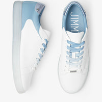 Sneakers Rome basses en cuir - White & Smoky Blue