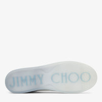 Sneakers Rome basses en cuir - White & Smoky Blue