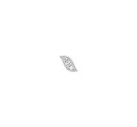 Mono boucle Roméo et Juliette en or blanc 18K sertie de diamants - Or blanc