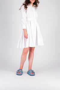 1 QTY NEW ROBE COURTE A VOLANTS