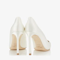Escarpins Romy pointus 100 en satin - Ivory