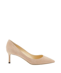 Romy 60 pointy pumps in suede - Ballet Pink
