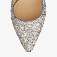 Escarpins Romy 85 à dégradé paillettes - Silver & Dusk Blue