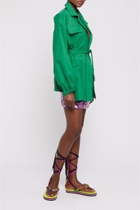 Veste courte Ron à poches - Green