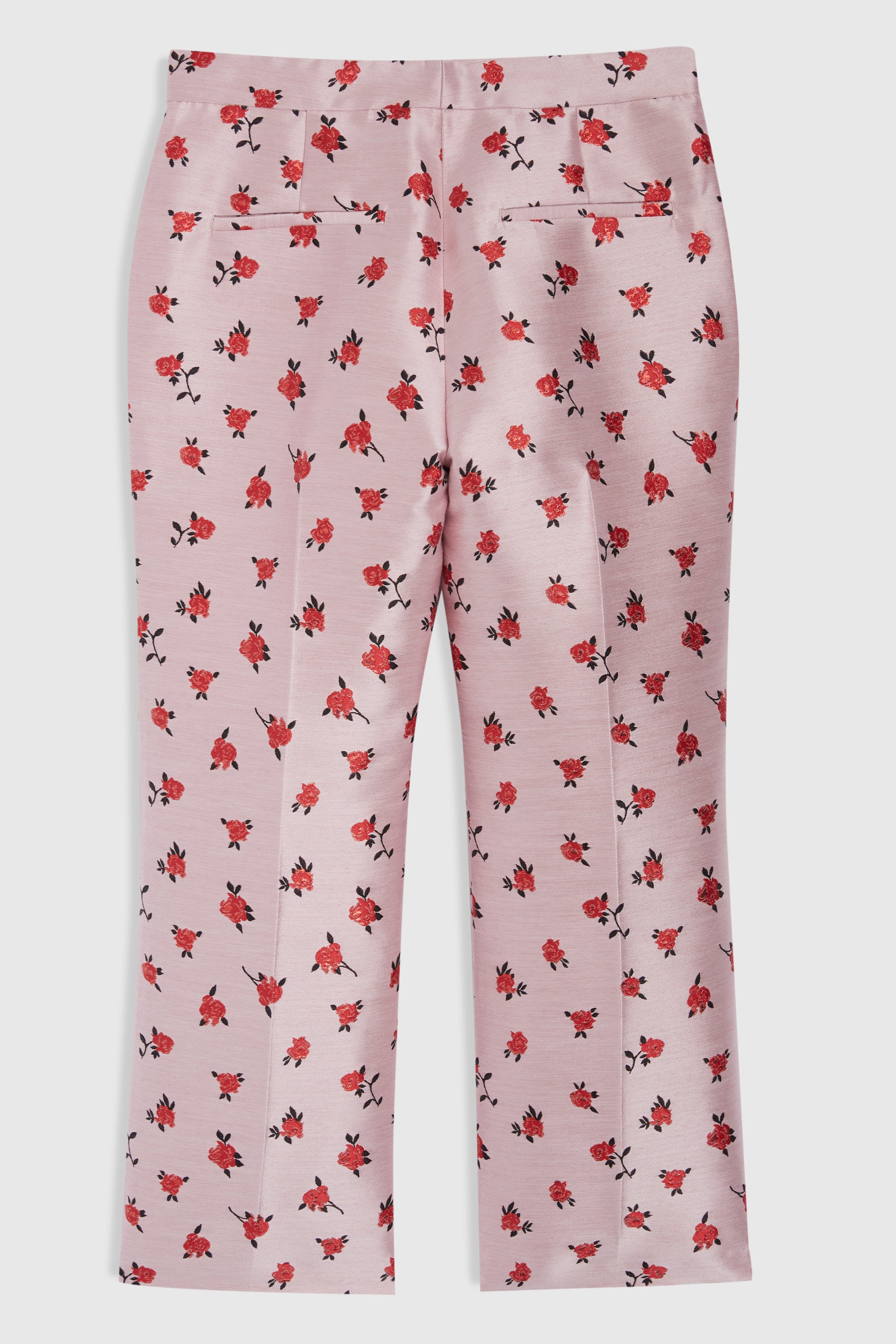 Pantalon 7/8ème en brocart - Rose