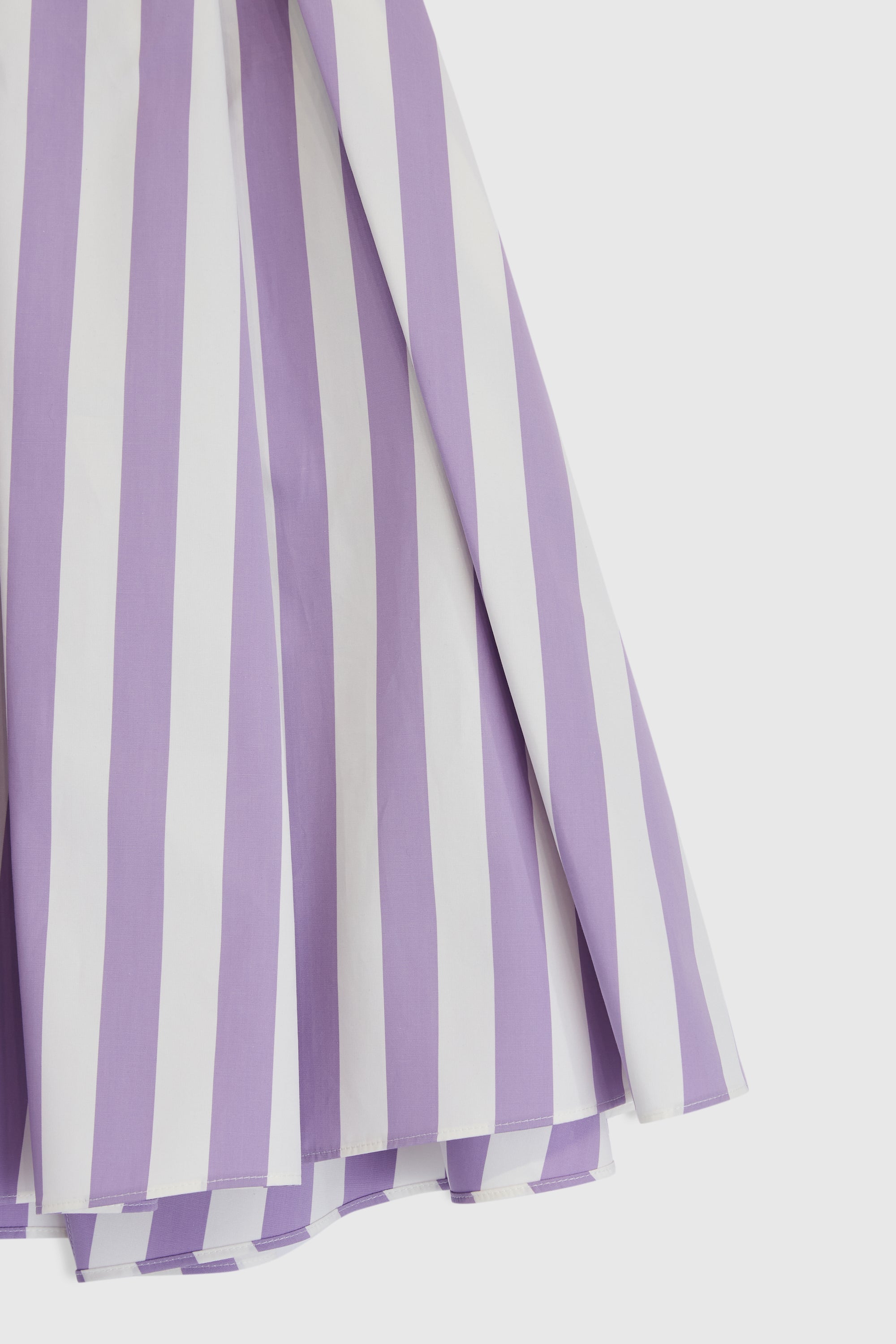 Jupe courte à rayures - Violet