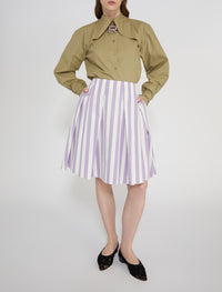 Chemise oversize à col surdimentionné - Vert