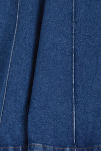 Jupe midi en denim - Bleu